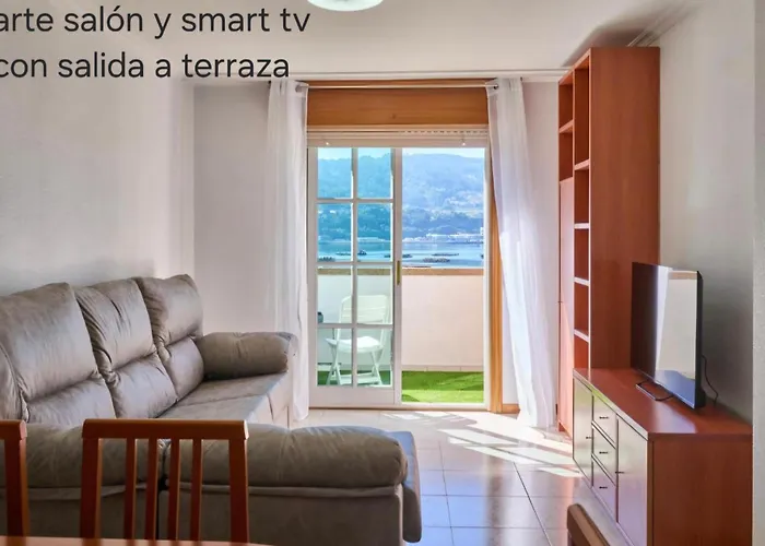 아파트 Atico A Tella Moaña